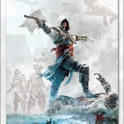 Bestes Angebot ⭐ Abysse Corp Assassin's Creed: Poster "Edwards Kampf" ❤️