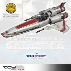 Schlussverkauf 😀 Quantum Mechanix Battlestar Galactica: Wandtattoo / Wandaufkleber "Colonial Viper Mark II" - 122 Cm 💯