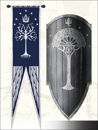 Rabatt ⌛ United Cutlery Gondorisches Schild Mit Flagge - Replika 1:1 - Herr Der Ringe 108 Cm 🥰 3 Rabatt ⌛ United Cutlery Gondorisches Schild Mit Flagge - Replika 1:1 - Herr Der Ringe 108 Cm 🥰