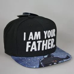 Auslauf 🌟 Starter Star Wars: Snapback Cap "3D Logo - I AM YOUR FATHER" - Schwarz / Weiß ✔️