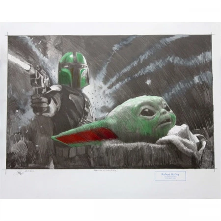 Coupon 😍 Star Wars: Original Robert Bailey Zeichnung "Baptism Of Fire" (Unikat) - Medium Size 👏 3 Coupon 😍 Star Wars: Original Robert Bailey Zeichnung "Baptism Of Fire" (Unikat) - Medium Size 👏