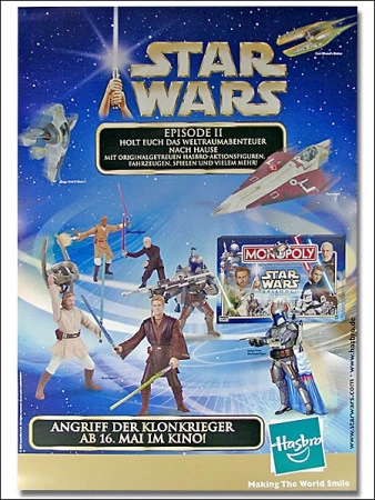 Billig ✔️ Star Wars: Episonde II - Hasbro Promotion Poster !!! RARITÄT !!! 🛒 3 Billig ✔️ Star Wars: Episonde II - Hasbro Promotion Poster !!! RARITÄT !!! 🛒