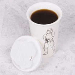 Auslauf 🧨 Thumbs Up Star Wars: Keramikbecher Mit Silikondeckel "Stormtrooper" Weiß 😍