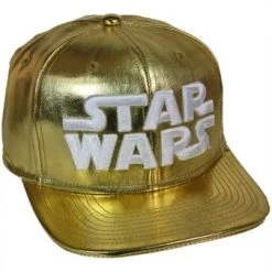 Großhandel 😍 Starter Star Wars: Snapback Cap "3D Logo - C-3PO" Gold / Weiß 🎉